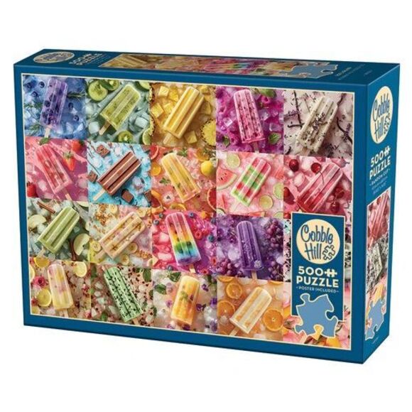 Cobble Hill Puzzle Ice Lollies 500 Piece Puzzle - Picture 1 of 3